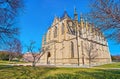 St Barbara Cathedral and green park, Kutna Hora, Czech Republic Royalty Free Stock Photo