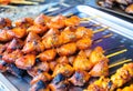 Juicy grilled chicken tail