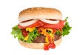 Juicy hamburger Royalty Free Stock Photo