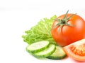 Juicy Isolated Tomato in white background