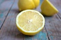 Juicy lemon halves