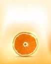 Juicy orange slice Royalty Free Stock Photo