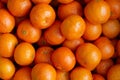 Juicy organic mandarins background. Top view. Tangerines Royalty Free Stock Photo