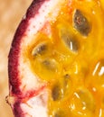Juicy Passion Fruit Pulp As A Background