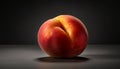 Juicy peach, ripe nectarine, fresh fruit for healthy eating generated by AI