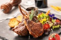 Sizzling Succulent lamb chops: A Mouthwatering Delight on a Plate