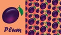 Juicy plum pattern