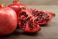 Juicy pomegranate fruit