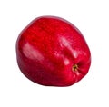 Juicy red apple on a white background Royalty Free Stock Photo