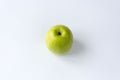 Juicy ripe green apple isolated on a white background Royalty Free Stock Photo