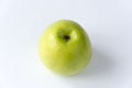 Juicy ripe green apple isolated on a white background Royalty Free Stock Photo