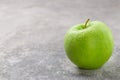 Juicy ripe green Apple with water drops Royalty Free Stock Photo