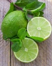 Juicy ripe limes Royalty Free Stock Photo