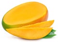 Juicy ripe mango isolated Royalty Free Stock Photo