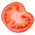 Juicy ripe red tomato half Royalty Free Stock Photo