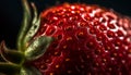 Juicy, ripe strawberries a healthy, vibrant summer snack generated by AI