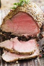 Juicy roast beef Royalty Free Stock Photo