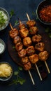 Juicy seekh kababs on skewers spiced and grilled to perfection