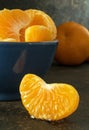 A juicy segment of tangerine Royalty Free Stock Photo
