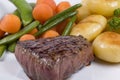 Juicy steak close-up Royalty Free Stock Photo