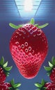 Juicy strawberries - abstract digital art