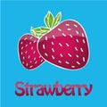 Juicy strawberry logo.