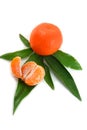 Juicy tangerine with Clipping path
