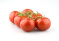 Juicy tomatoes with stem