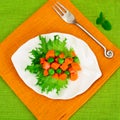 Juicy Vegetable Stew. Peas and Carrots. Diet Food.