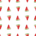 Juicy watermelon seamless pattern. Bright summer design Royalty Free Stock Photo