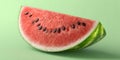 Juicy watermelon slice bursting with summer freshness and vibrant refreshment Royalty Free Stock Photo