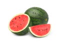 Juicy watermelon with sliced and water drops Royalty Free Stock Photo