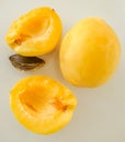 Juicy yellow sweet apricote Royalty Free Stock Photo