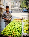 Jujube seller in the bylaws of Bandra, Mumbai