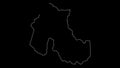 Jujuy Argentina province map outline animation