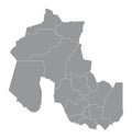 Jujuy province administrative map
