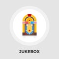 Jukebox Flat Icon Royalty Free Stock Photo