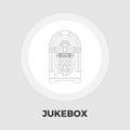 Jukebox Flat Icon Royalty Free Stock Photo