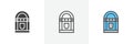 Jukebox icon vector set on white background Royalty Free Stock Photo