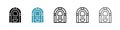 Jukebox icon vector set on white background Royalty Free Stock Photo