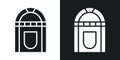 Jukebox icon vector set on white background Royalty Free Stock Photo