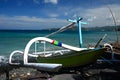 Jukung Traditional Bali Fishing Boat Royalty Free Stock Photo