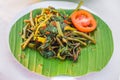 Jukut Urap. Traditional Balinese and Javanese vegetable salad wi Royalty Free Stock Photo