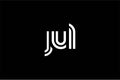 JUL Creative Unique Modern Letter Logo Design. Elegant Monogram Logo Design with Decorative Elements and Typography Royalty Free Stock Photo