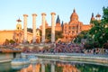 The National Palace, where the National Museum of Art of Catalonia. Barcelona