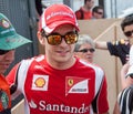 Jules Bianchi with Ferrari shirt in Monaco Royalty Free Stock Photo