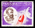 Jules Verne and rocket, Jules Verne serie, circa 1966