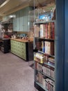 Julia Child\'s Bookcase in Her Kitchen on Display at the Smithsonian