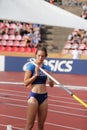 JULIA FIXSEN USA on the pole vault final in the IAAF World U20 Championship Tampere, Finland 12 July