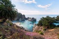 Julia Pfeiffer State Park under a blue sky Royalty Free Stock Photo